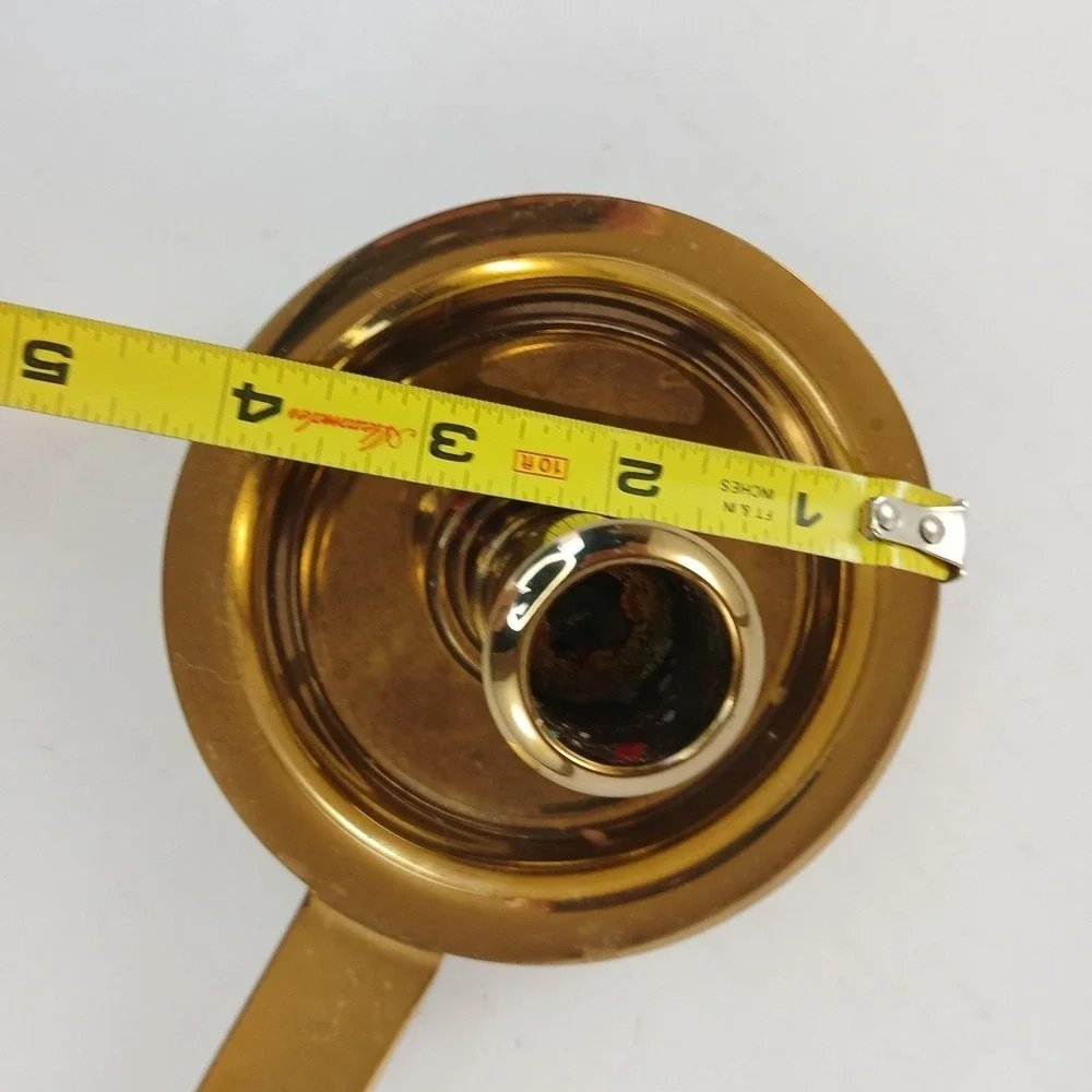 Vintage Baldwin Brass Skillet Chamberstick Candlestick‎ 8